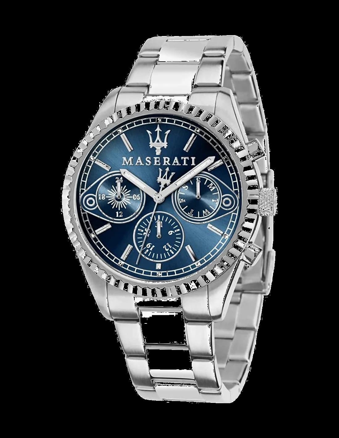 Montre Homme Maserati Competizione R8853100013 en acier, cadran bleu sport