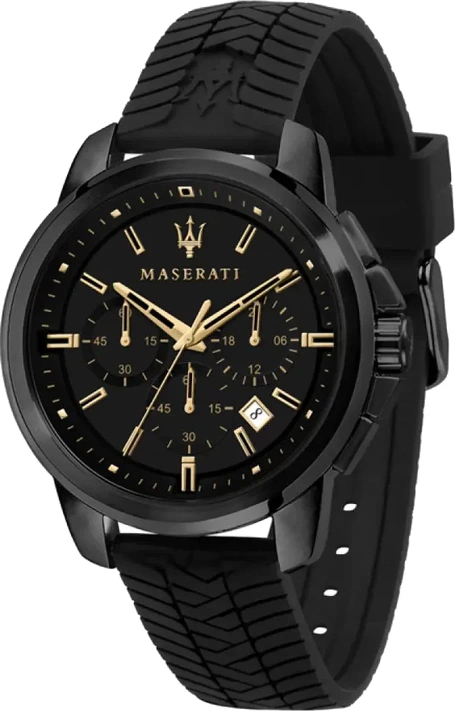 Montre Maserati R8871621011 homme cadran noir bracelet silicone