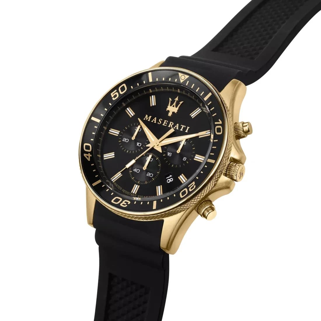 Le garde-temps Maserati R8871640001 vu de profil
