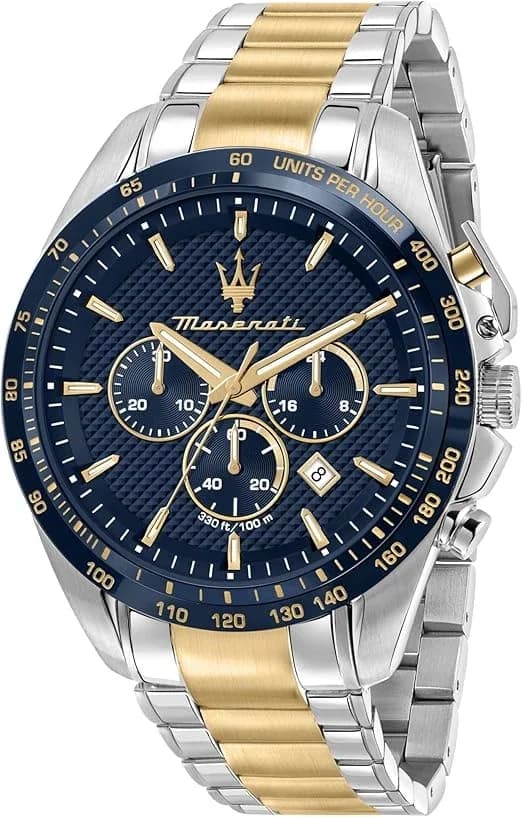 Montre Maserati R8873612046 homme cadran bleu bracelet acier