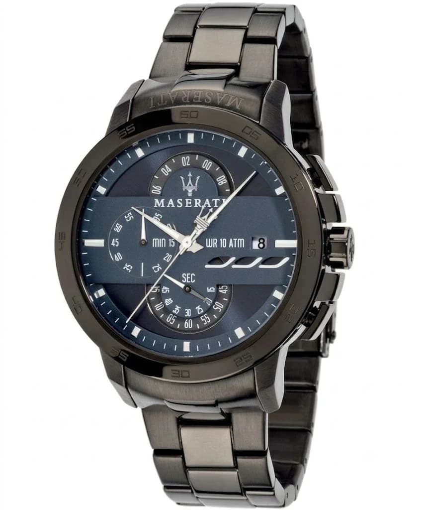 Montre Maserati R8873619001 homme détail cadran bleu