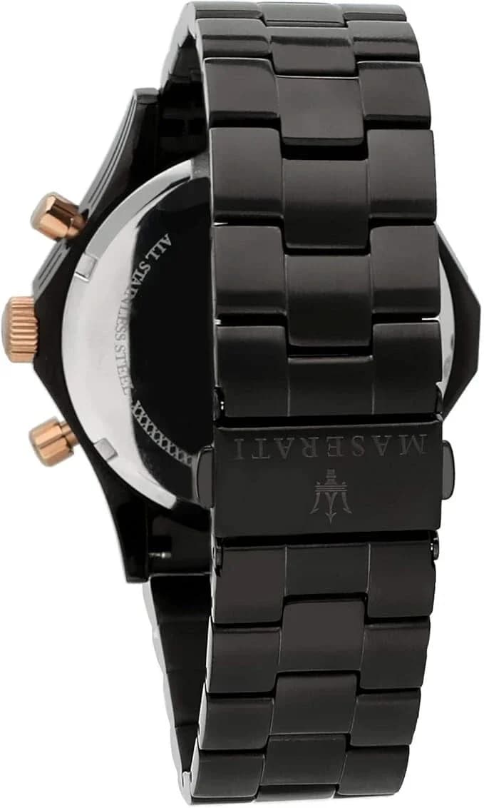 Montre Maserati R8873627001 homme verso boîtier noir
