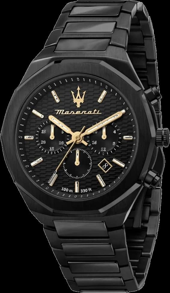 Montre Homme Maserati Chronographe 45 mm Acier Noir Réf. R8873642005