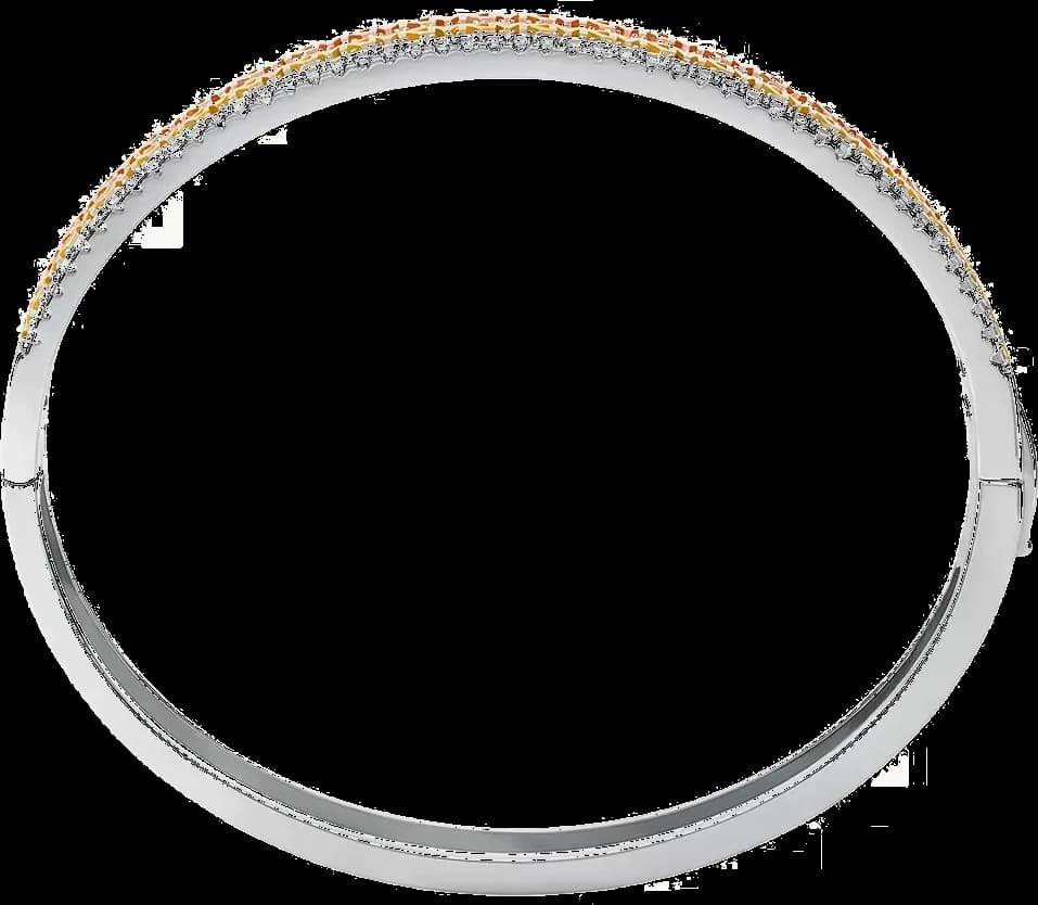 Bracelet jonc Michael Kors MKC1578AN998 - Argent 925 plaqué or, or rose et zircones - Pour femme vue 2