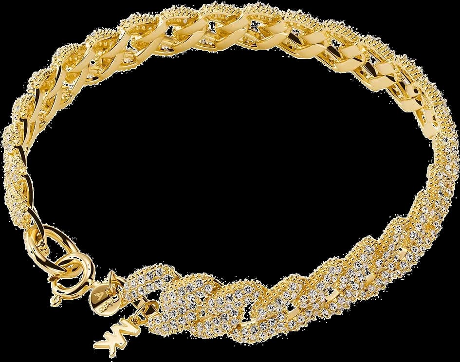 Bracelet pour femme Michael Kors MKC1427AN710 en argent 925 plaqué or avec zircon vue 2