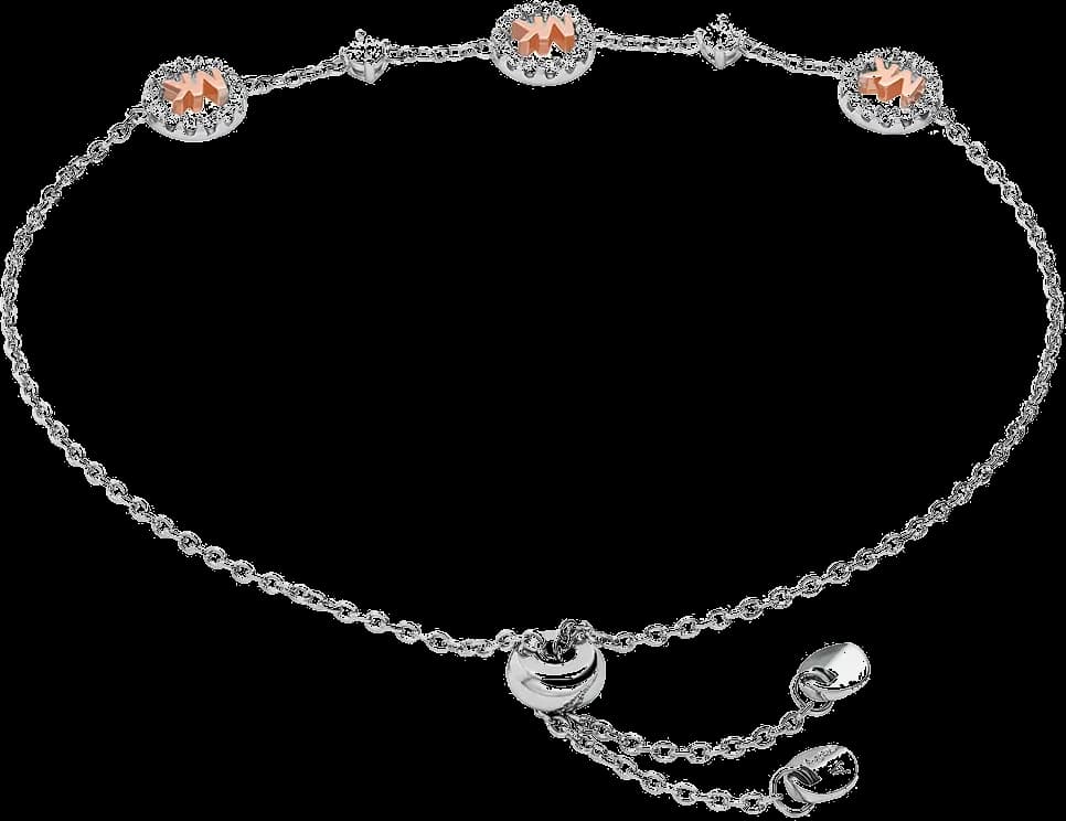 Bracelet coulissant bicolore argent 925 Michael Kors MKC1507AN931 pour femme vue 2