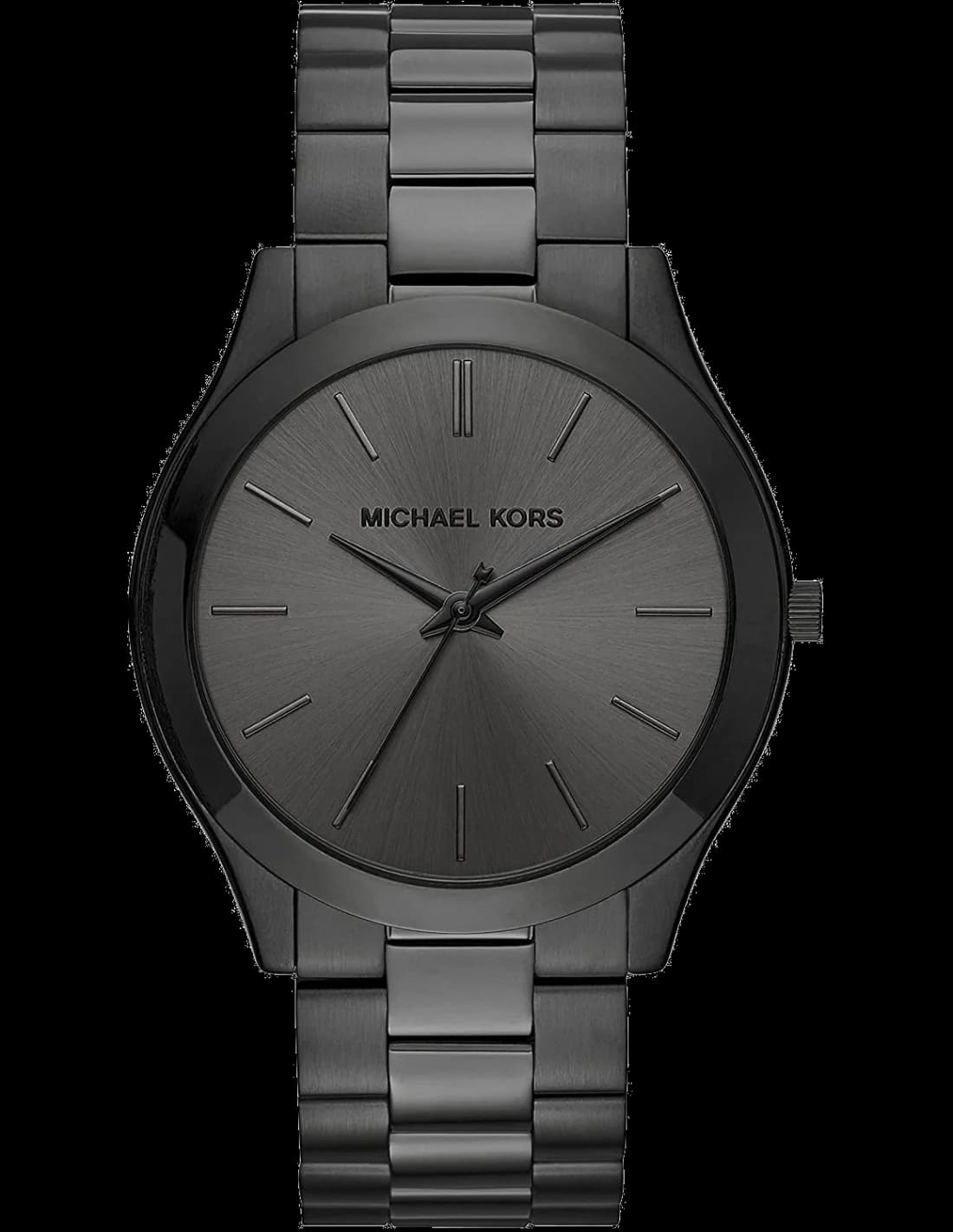 Montre Homme Michael Kors Slim Runway MK8507, Boîtier et Bracelet Noir Intégral