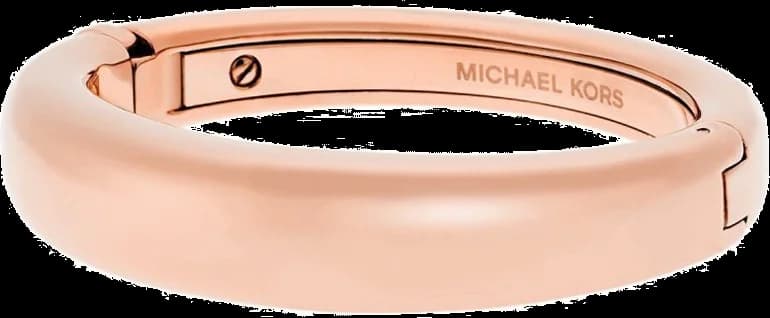 Bracelet rigide Michael Kors MKJ4852791 en acier or rose pour femme
