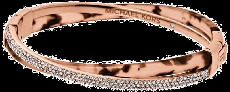 Bracelet Michael Kors MKJ5021791 pour Femme en Acier Or Rose et Marron