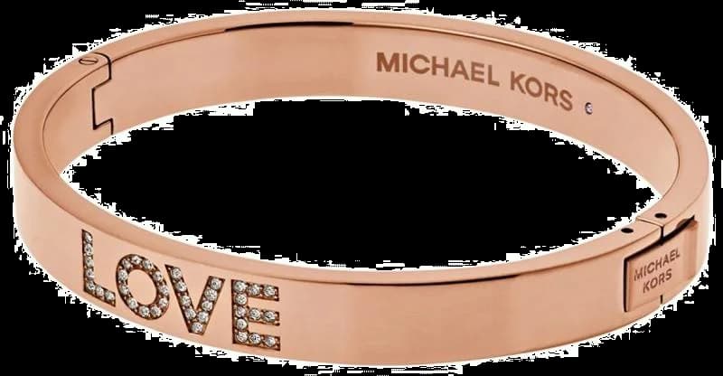 Bracelet Michael Kors MKJ5057791 LOVE strass or rose pour Femme