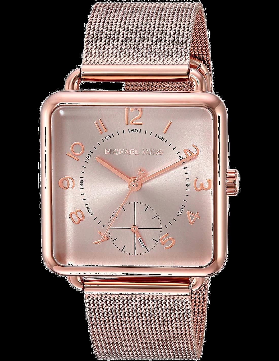 Montre Michael Kors Brenner MK3664 pour Femme, Cadran Carré Or Rose