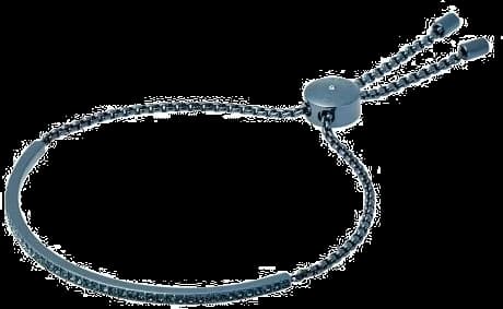 Bracelet Michael Kors MKJ6225404 en acier argenté pour femme, cadran bleu