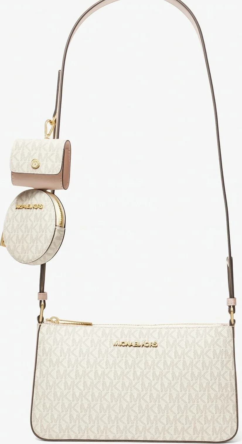 Petit sac Michael Kors à épaule Jet Set Travel à logo et à pochettes