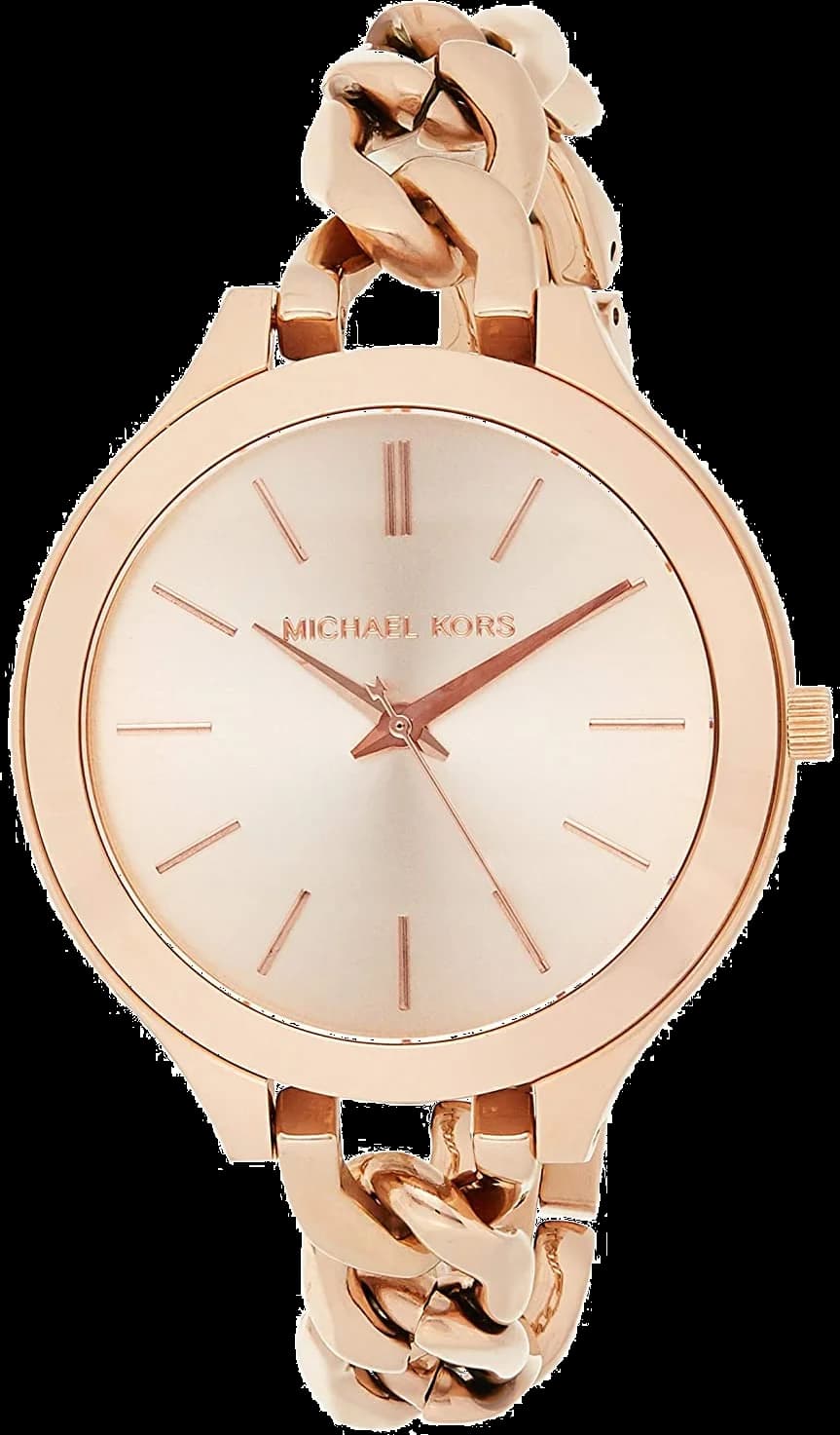 Montre Femme Michael Kors MK3223 - Boîtier et Bracelet Acier Or Rose - Cadran à Index Bâtons
