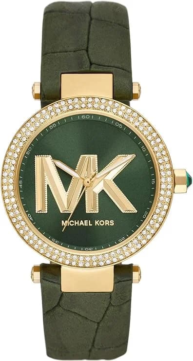 Montre Michael Kors MK4724 femme cadran vert bracelet cuir