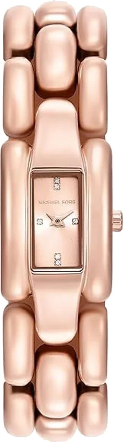 Garde-temps Michael Kors MK4954 pour femme, cadran or rose assorti au bracelet acier