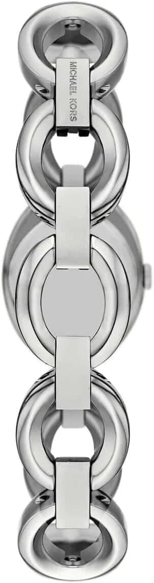 Zoom sur le cadran argent du Michael Kors MK4958