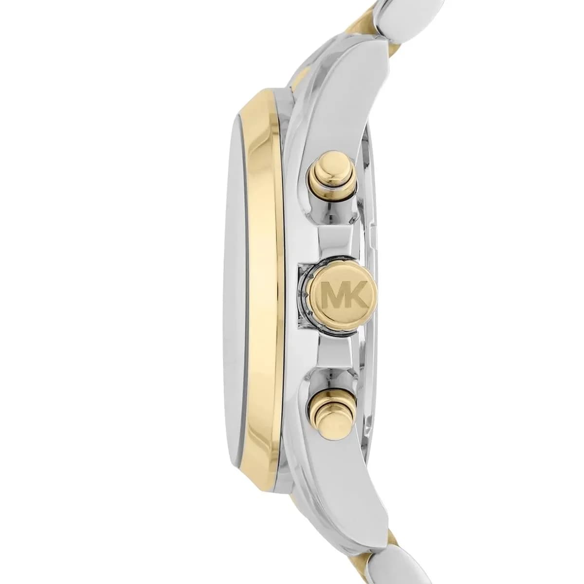 Attache bracelet Michael Kors MK5627 en mailles milanaises bicolores argent et or avec fermoir déployante ajustable et sécurisé