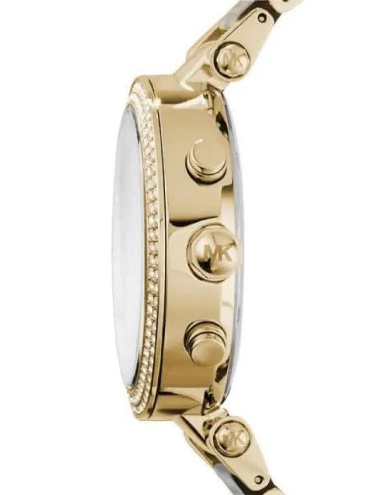 Zoom sur le cadran bleu du Michael Kors MK6262
