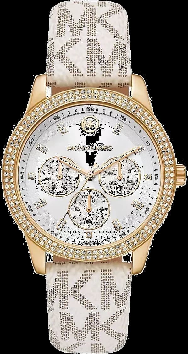 Montre Michael Kors MK6967 Femme en Or et Cuir Blanc