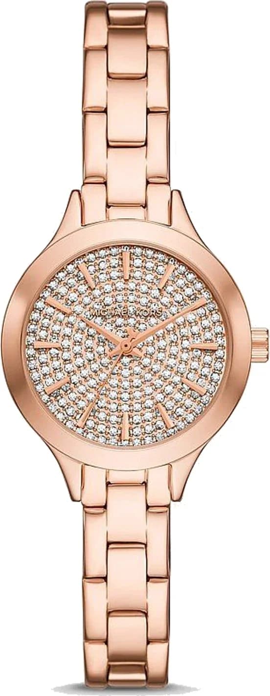 Montre Michael Kors MKO1087 femme cadran or rose bracelet acier