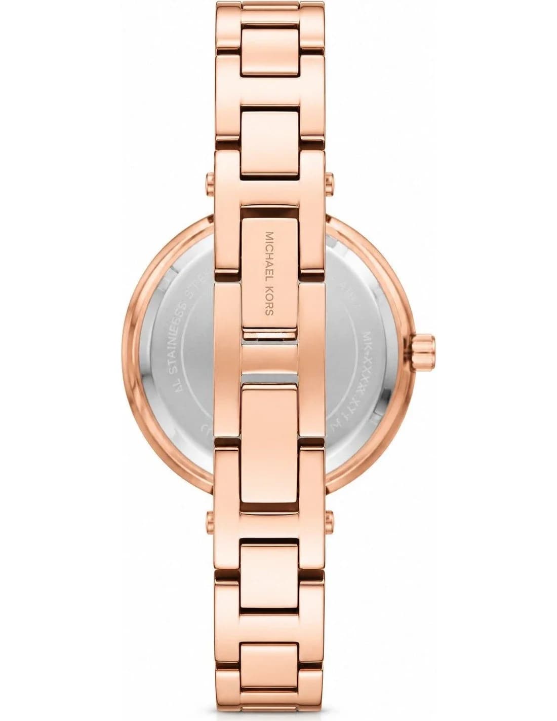 Montre Michael Kors Mini Laney MKO1111 femme or rose, acier inoxydable 30mm, quartz 5 ATM vue 3
