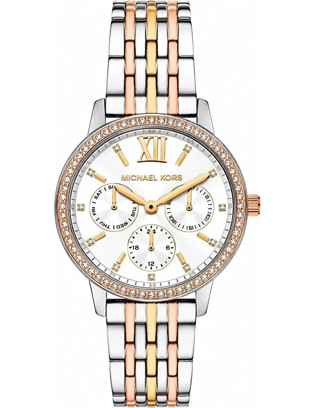 Montre Michael Kors Melissa MKO1117 femme bicolore, acier inoxydable 35mm, quartz 5 ATM