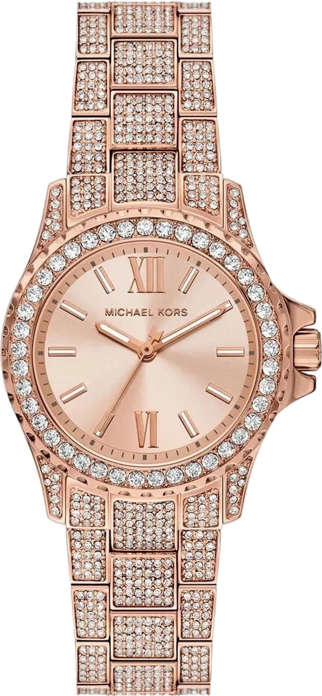 Montre Michael Kors MKO1197 femme cadran or rose bracelet acier