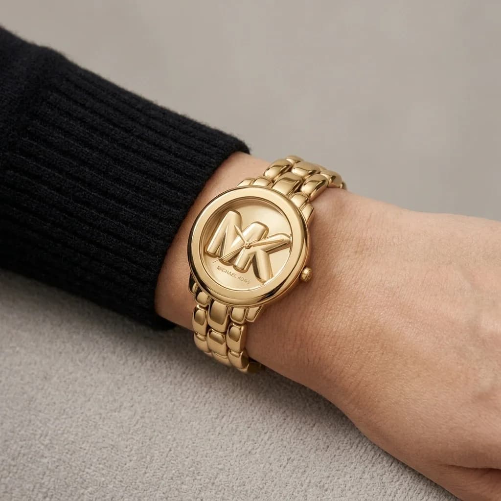 Montre Michael Kors MK4923 femme détail bracelet acier
