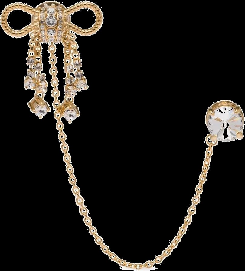 Broche Miu Miu 17704980 en plaqué or et zirconium pour femme