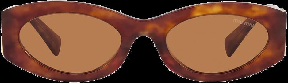 Lunettes de soleil Miu Miu MU 11WS ovales en acétate pour Femme