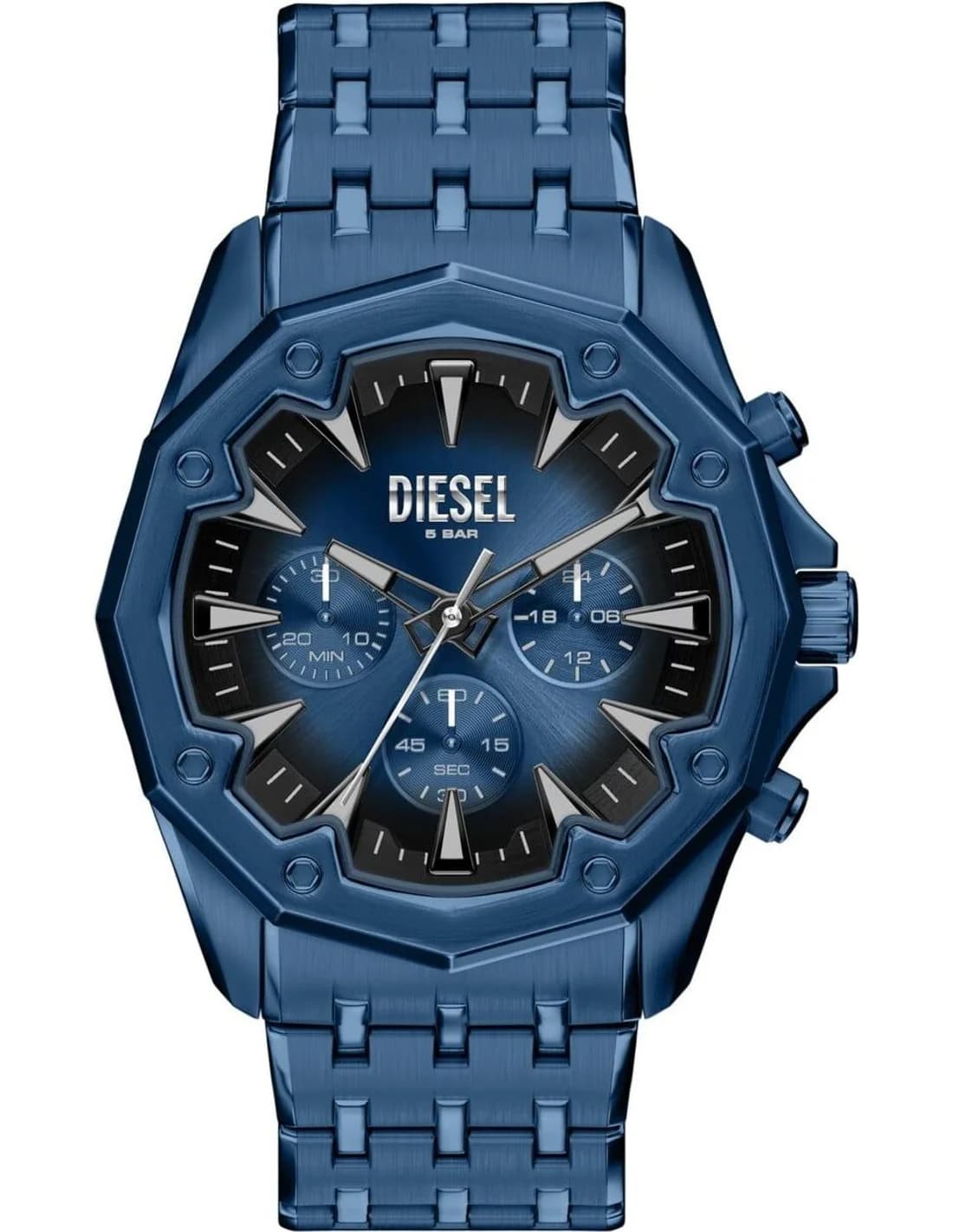 Montre Diesel DZ4705 homme cadran bleu bracelet acier