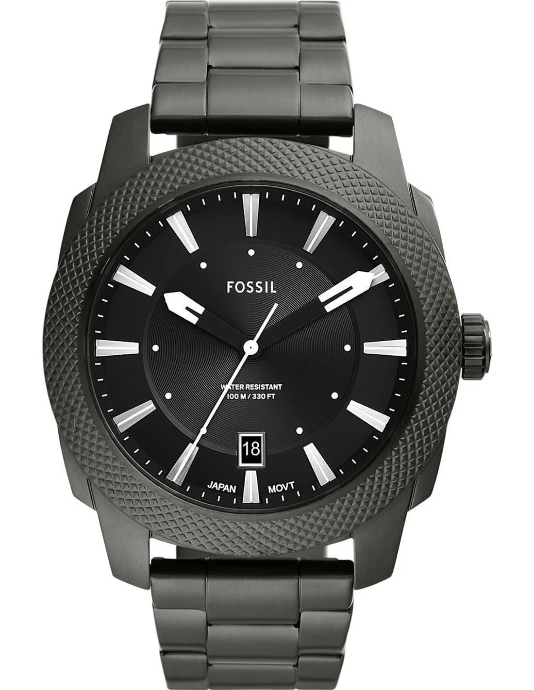 Montre Fossil FS5970 homme cadran noir bracelet acier