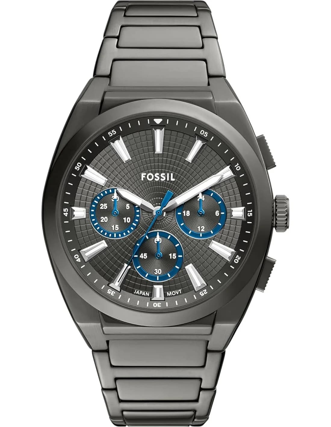 Montre Fossil FS6107 homme cadran gris bracelet acier