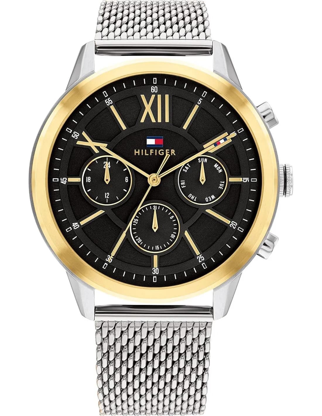 Montre Tommy Hilfiger 1710528 homme cadran noir bracelet acier