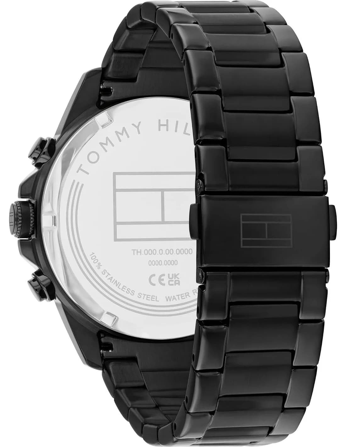 Montre Tommy Hilfiger 1710653 homme détail cadran noir