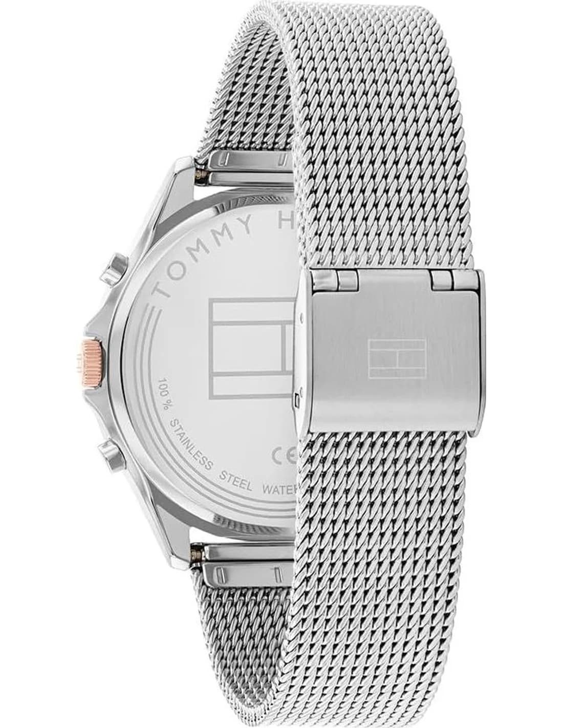 Montre Tommy Hilfiger 1782416 femme détail cadran argent