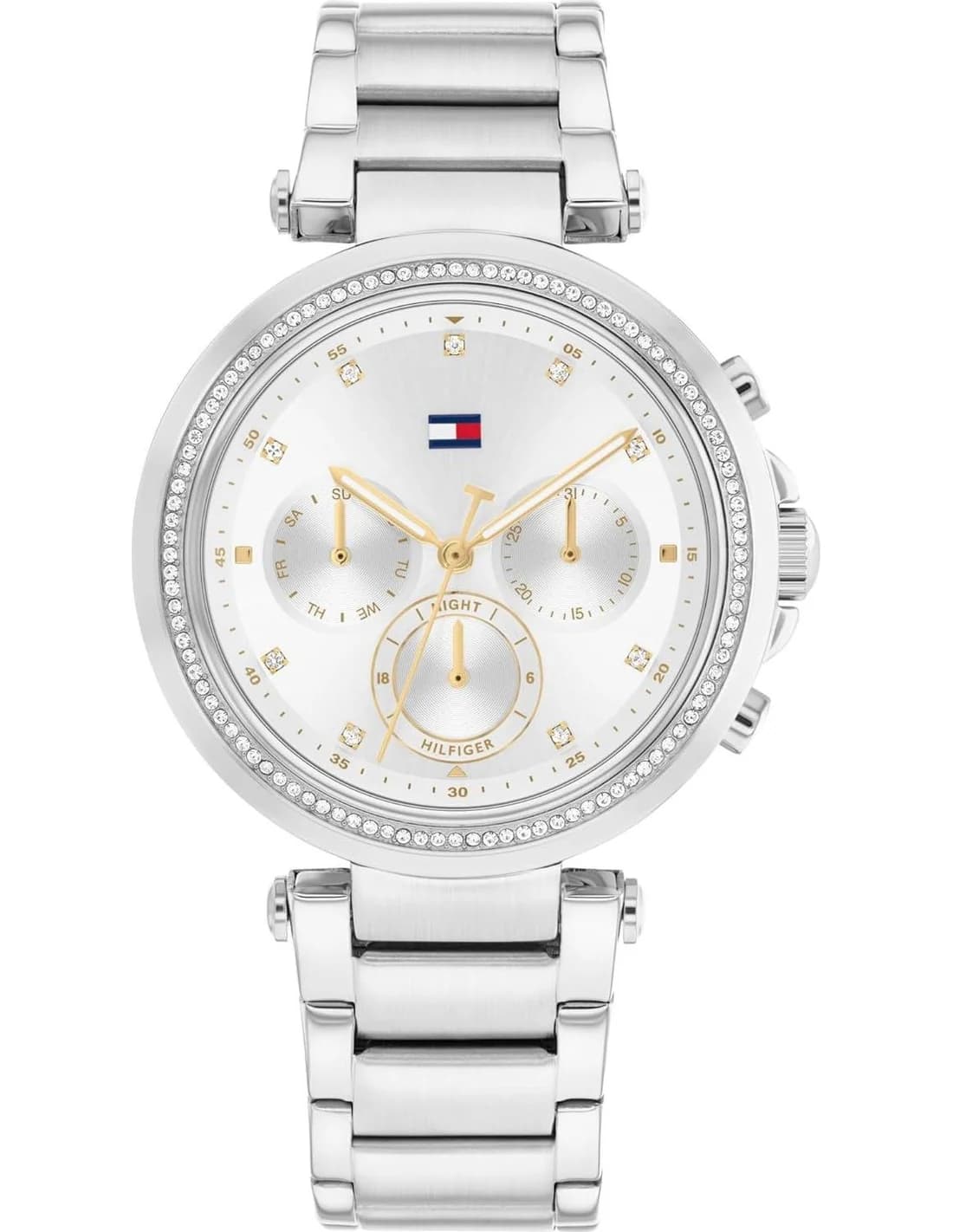 Montre Tommy Hilfiger 1782701 femme cadran argent bracelet acier