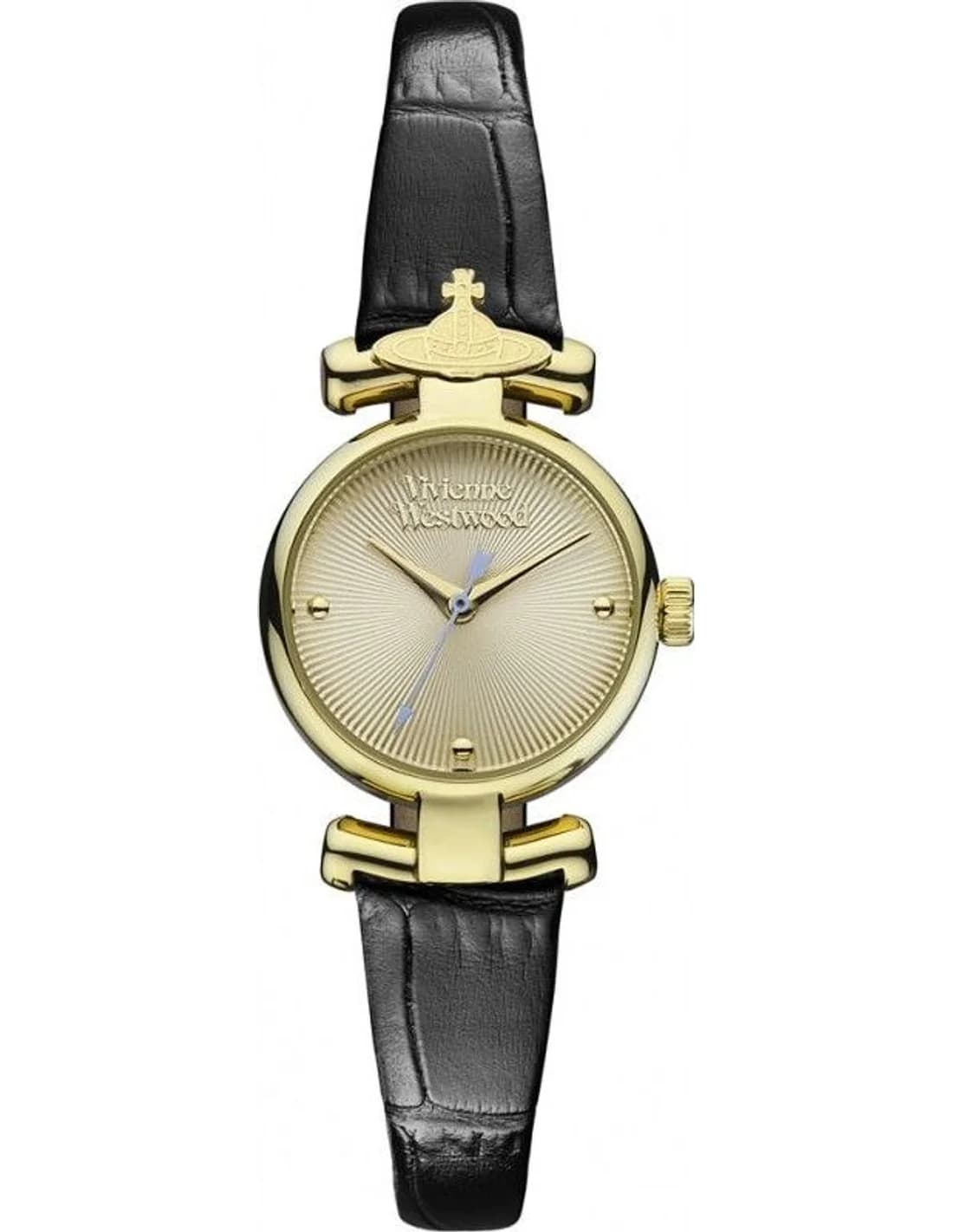 Montre Vivienne Westwood VV090GDBK femme cadran or bracelet cuir