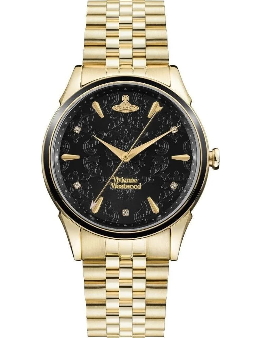 Montre Vivienne Westwood VV208GBGD femme cadran noir bracelet acier