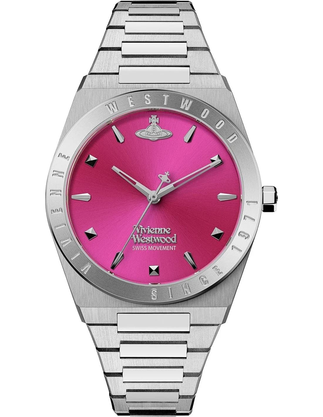 Montre Vivienne Westwood VV244RRSL femme cadran rose bracelet acier