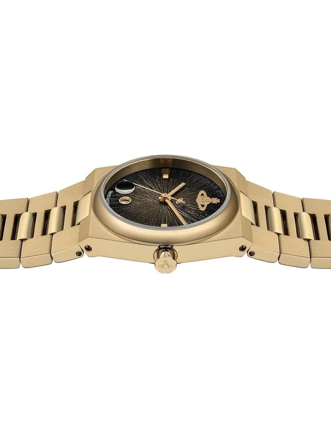 Montre Vivienne Westwood VV332MTGD femme détail cadran noir