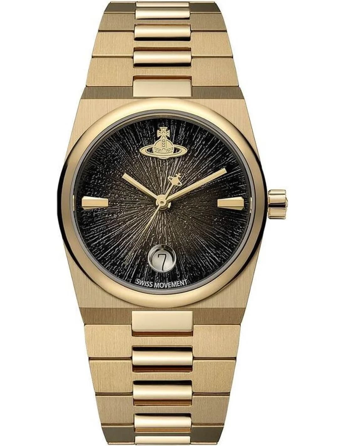 Montre Vivienne Westwood VV332MTGD femme cadran noir bracelet acier