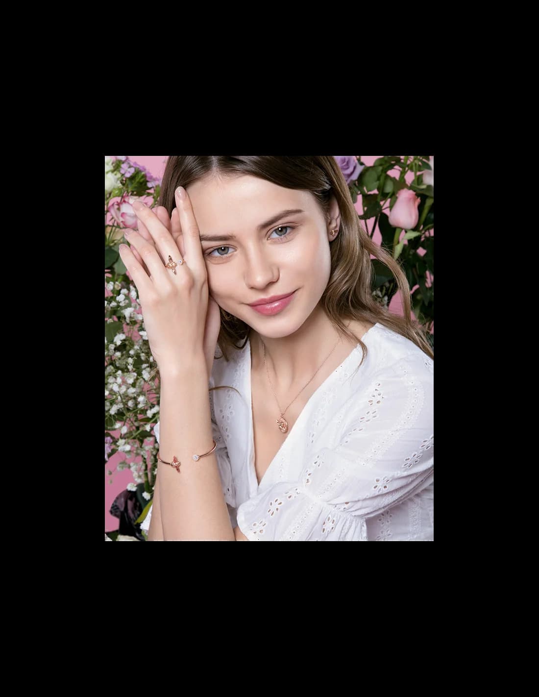 Bracelet Olivia Burton OBJ16AMB37 en acier or rose, motif Abeille 3D, pour femme vue 3