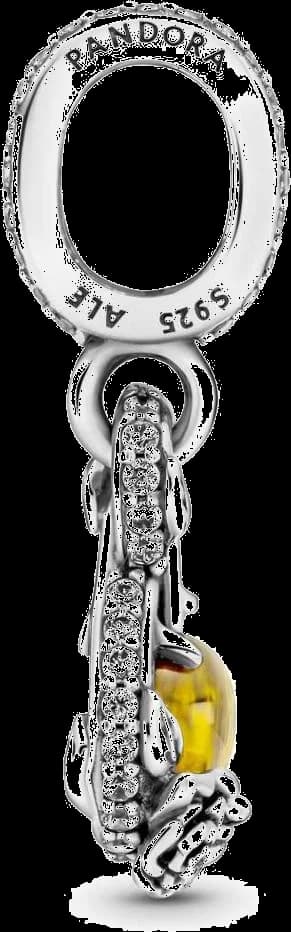 Charm Pandora Pendentif argent Belle Infini & Rose Disney x Pandora vue 2
