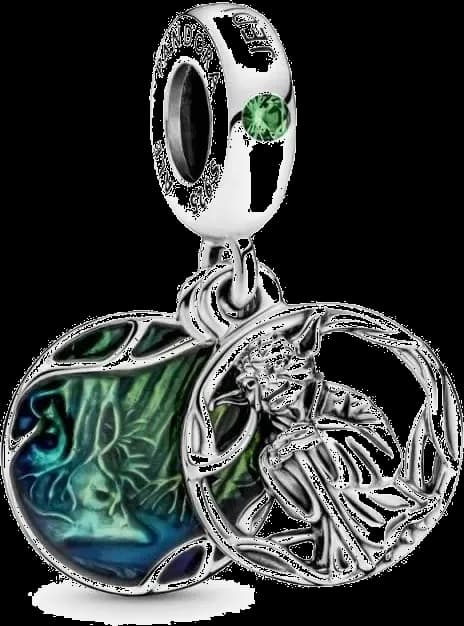 Charm Pandora Star Wars Yoda Vert - Argent 925 - Réf. 799501C01 - Pour Femme