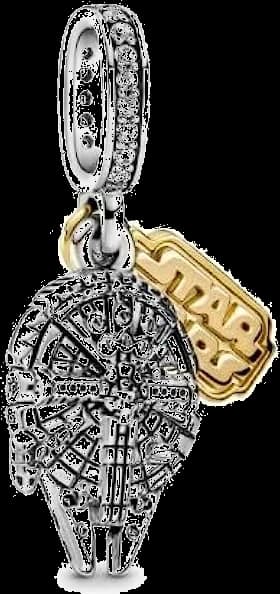 Charm Pandora Star Wars Faucon Millenium en Argent 925 pour Femme - Réf. 769504C01