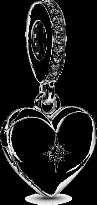 Pandora 799537C01 - Médaillon pendentif cœur ouvrable en argent 925 pour femme