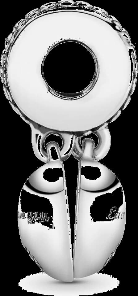 Pandora Charm Pendentif Cœur Dissociable Belle-Fille Belle-Mère en Argent 925 - Réf. 799321C01 vue 2