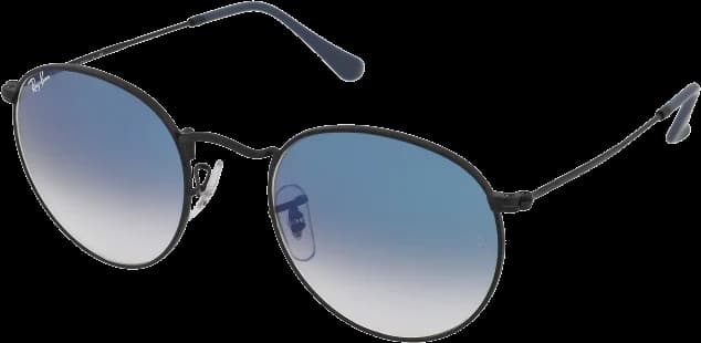 Lunettes de soleil Ray-Ban Round Metal RB3447 006/3F - Noir mat - Unisexe